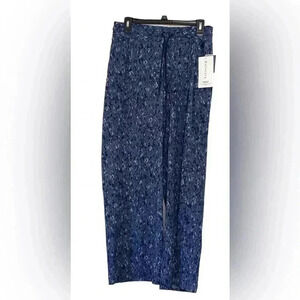 NWT Athleta Avenue Printed Wide Leg Crop Pants size 8